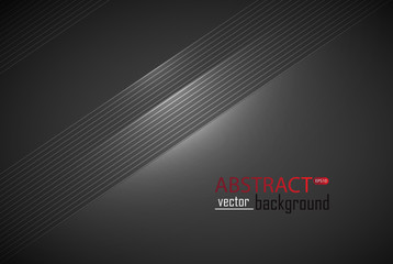Black abstract geometric background. Vector illustration EPS 10