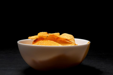 Crispy potato chips 
