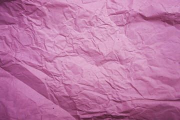 Purple crumpled paper empty background