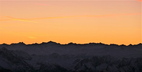 Sonnenaufgang auf der Zugspitze