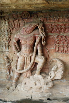 Varaha Avatar of Vishnu, Udaygiri Caves, Odisha, India.