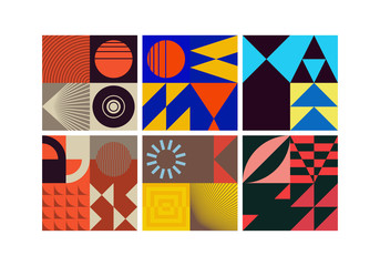 Universal shapes set for graphic design