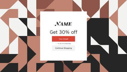 Modern Coupon Template For Web