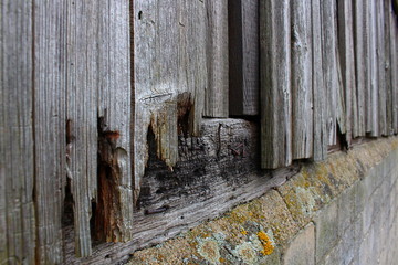 alte Holzwand eines Schuppens