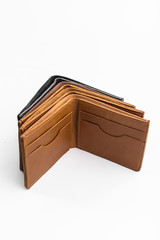  different color leather wallets
