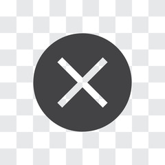 Cancel vector icon, simple sign for web site and mobile app.