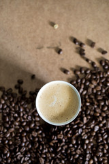 Coffee and coffeebeans