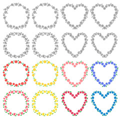 バラのフレームセット