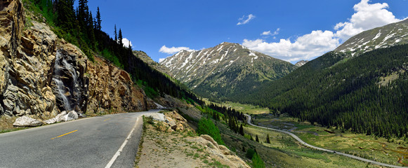 Road in the rocky mountain national Park, Colorado 