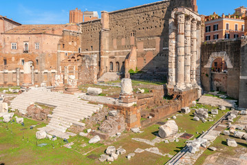 Roman forum. Imperial forum of Emperor Augustus. Rome,