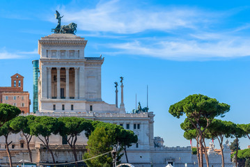 Fototapeta na wymiar Monument of Victor Emmanuel: Altare della Patria, Rome, Italy