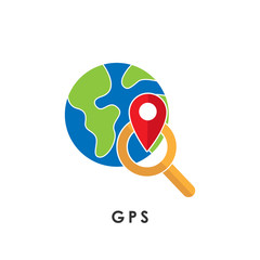 GPS. Global Positioning System. GPS icon. GPS vector. GPS icon vector. GPS logo. GPS symbol.
