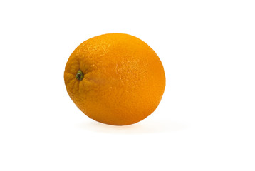 big juicy sweet orange isolated on a white background
