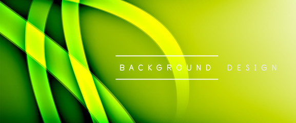 Dynamic trendy fluid color gradient abstract background with flowing wave lines. Vector Illustration