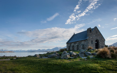 Fototapeta na wymiar Church of the Good Shepherd, Lake Tekapo. New Zealand