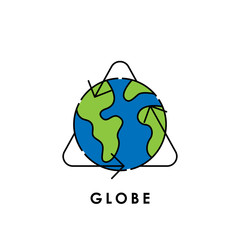 World globe Icon isolated on white background, globe Icon, globe Icon Vector, globe vector
