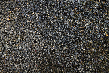 Recycled rubber pavement close up