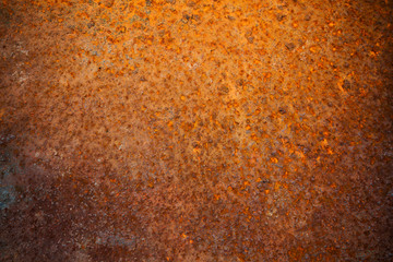 Old rusted metallic sheet, grungy background or texture