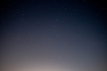 Fototapeta na wymiar The night sky over didcot