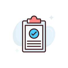 Checklist Vector Icon Style Illustration. Advertising and Media symbol EPS 10