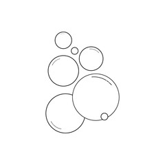 Bubble water vector illustration design template