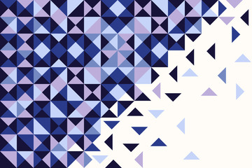 Fototapeta premium Triangle background, colourful mosaic backdrop. Geometric vector background.