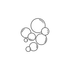 Bubble water vector illustration design template