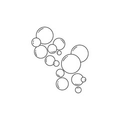 Bubble water vector illustration design template