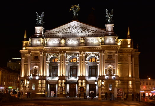 National Opera in Lviv, Ukraine. Theater