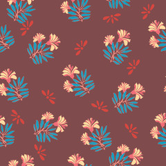 Beautiful seamless floral pattern background.