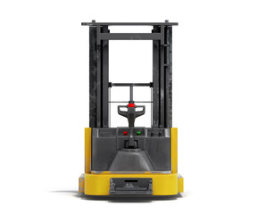 Forklift loader isolated 3D render on white