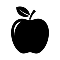 apple icon isolated on white background.