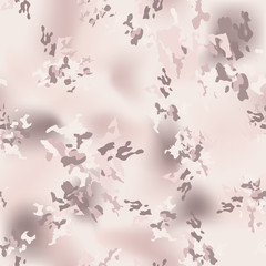 Desert camouflage of various shades of pink, brown and beige colors