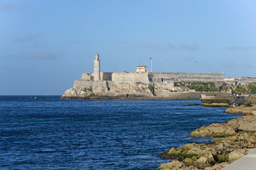 Fototapeta na wymiar View of Morro Castle in Havana, Cuba