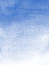 Blue gradient watercolor background Paper texture