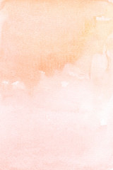 Orange watercolor background for Invitation Soft beige watercolor texture