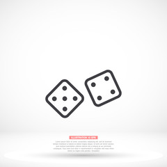 Settings vector icon , lorem ipsum Flat design