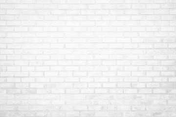 Fototapeta na wymiar White brick wall texture background in room at subway. Brickwork stonework interior, rock old clean concrete grid uneven abstract weathered bricks tile design, horizontal architecture wallpaper.