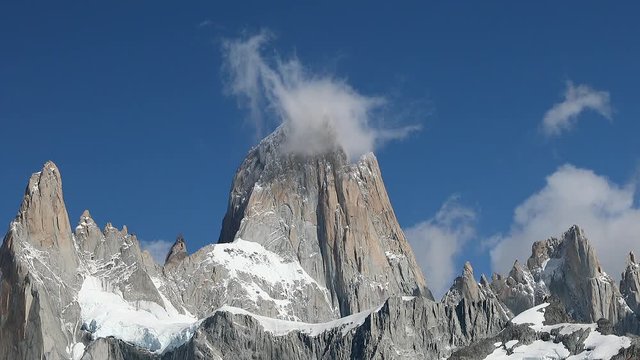 Fitz Roy and blue sky