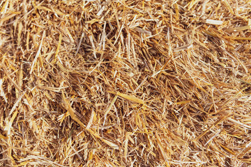 Stack of dry hay as an abstract background
