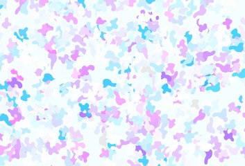 Fototapeta na wymiar Light Purple, Pink vector template with chaotic shapes.