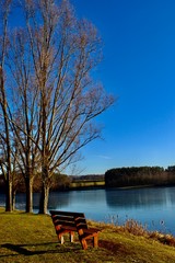 Bank Ausblick zum See