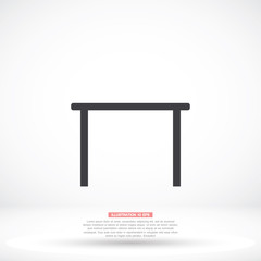 Tableicon vector icon , lorem ipsum Flat design
