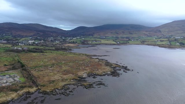 Aerial view of Ardara in County Donegal - Ireland