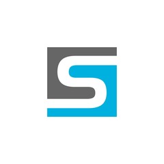 S letter logo vector icon template