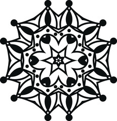 Mandala - Elegant Vector Mandala Ornament For Backgrounds, Logos, Stickers, Labels, Tags And Other Design.