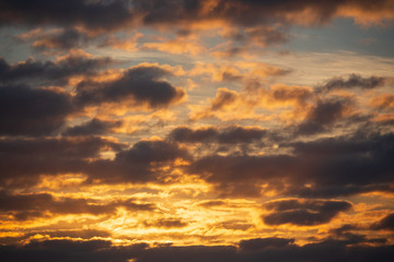 Obraz premium 朝焼けの雲