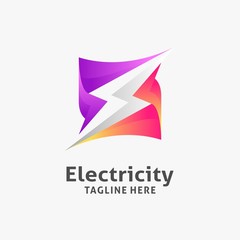 Electrical lightning logo design