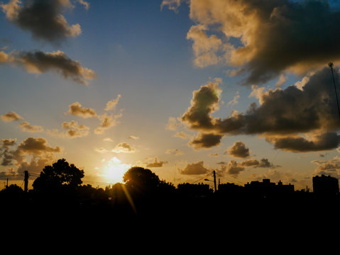 Sunset on the coast in Caibari&eacute;n, Cuba