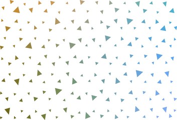 Light Blue, Green vector  shining triangular background. Colorful illustration in polygonal style with gradient. Best triangular design for your business.